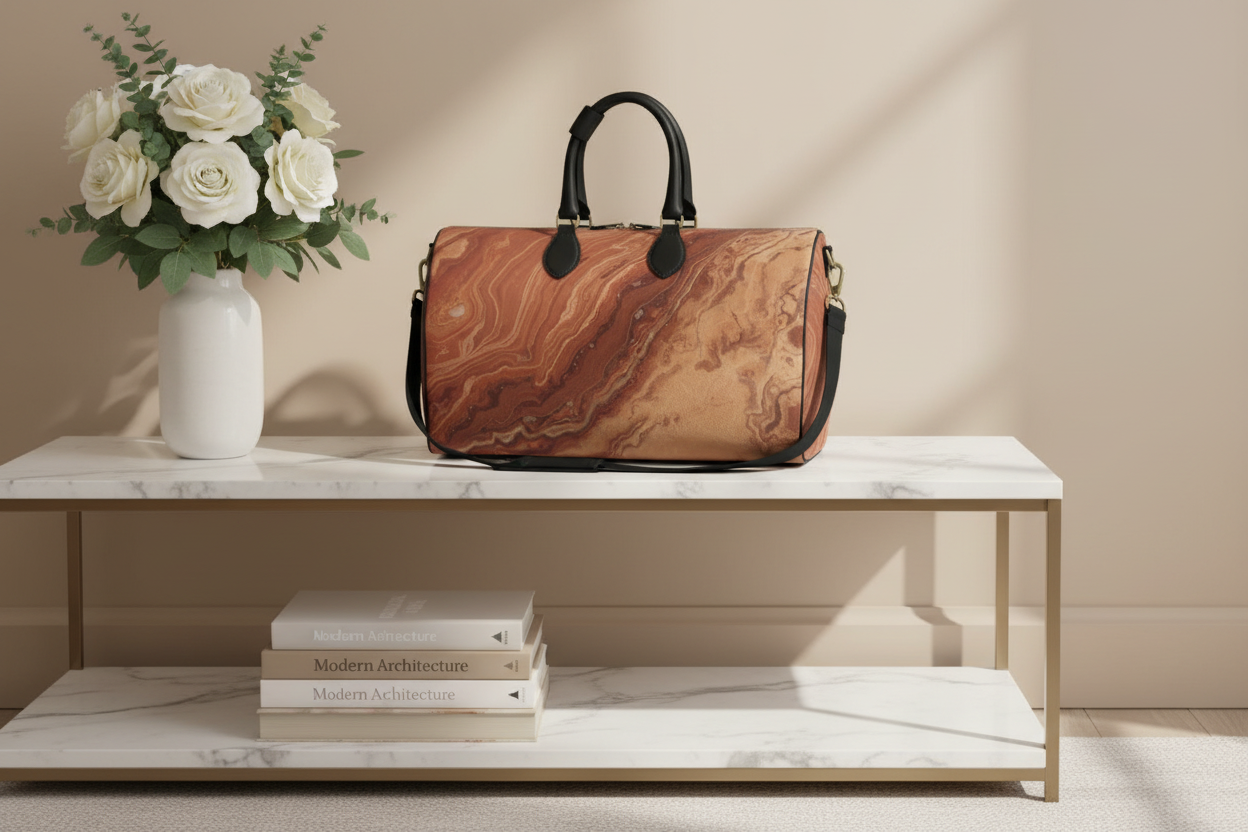 Luxury bag in home setting